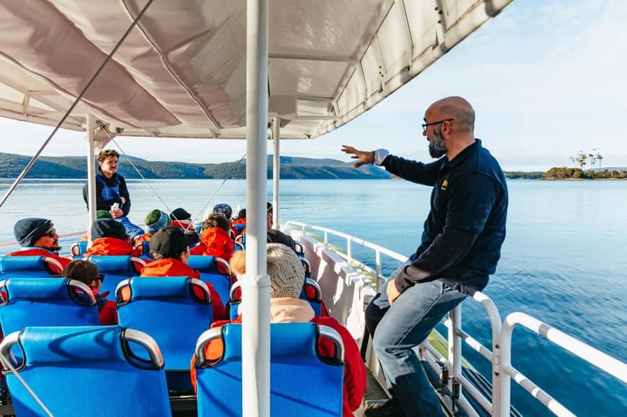 From Port Arthur: Tasman Island Wilderness Cruise - The ride from Port Arthur side to Eaglehawk Neck: how the timing works on your body