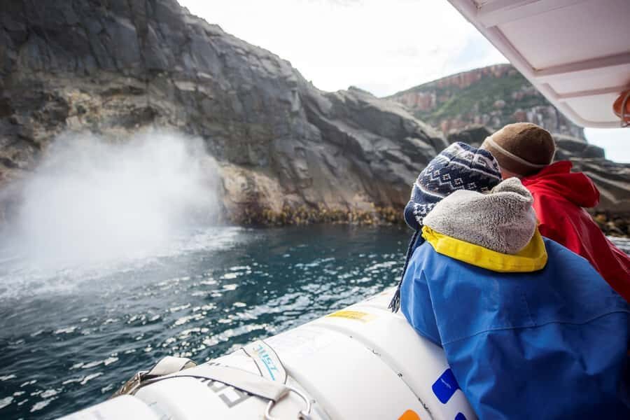 Hobart: Bruny Island Wilderness Coast Eco Cruise with Lunch - The bus ride to Adventure Bay: views plus live commentary